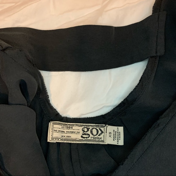 go> by Go Silk for Anthropologie Black Dress, XS - Picture 6 of 13